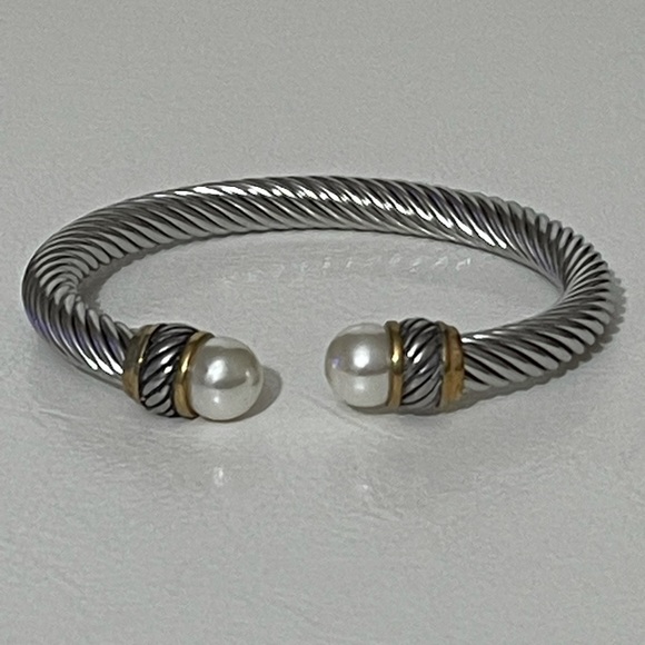 Luxury Twisted Cable Bangle Bracelet Stackable Women’s Jewelry - Picture 3 of 5